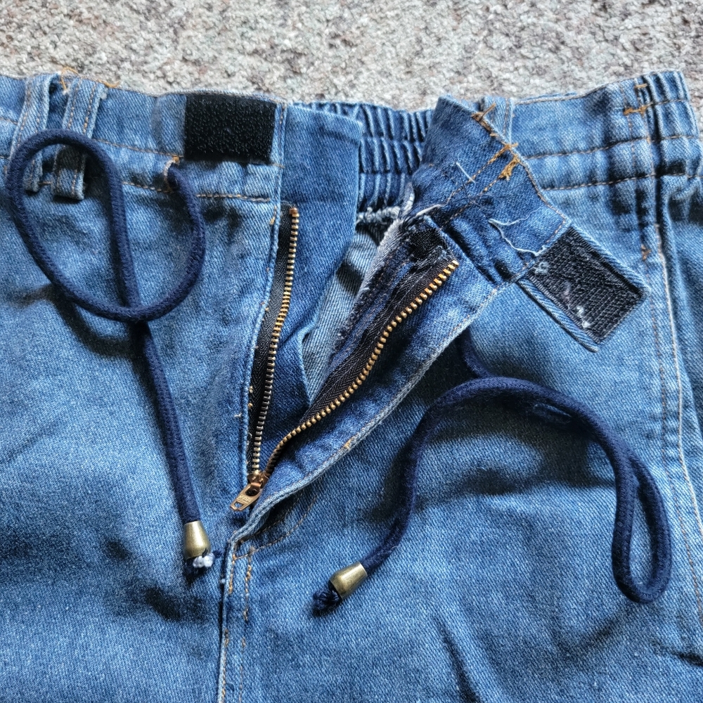 L'atiste 2 Pc Set Denim Outfit Crop‎ Top and Jogger Pants Size 6 - Picture 8 of 10